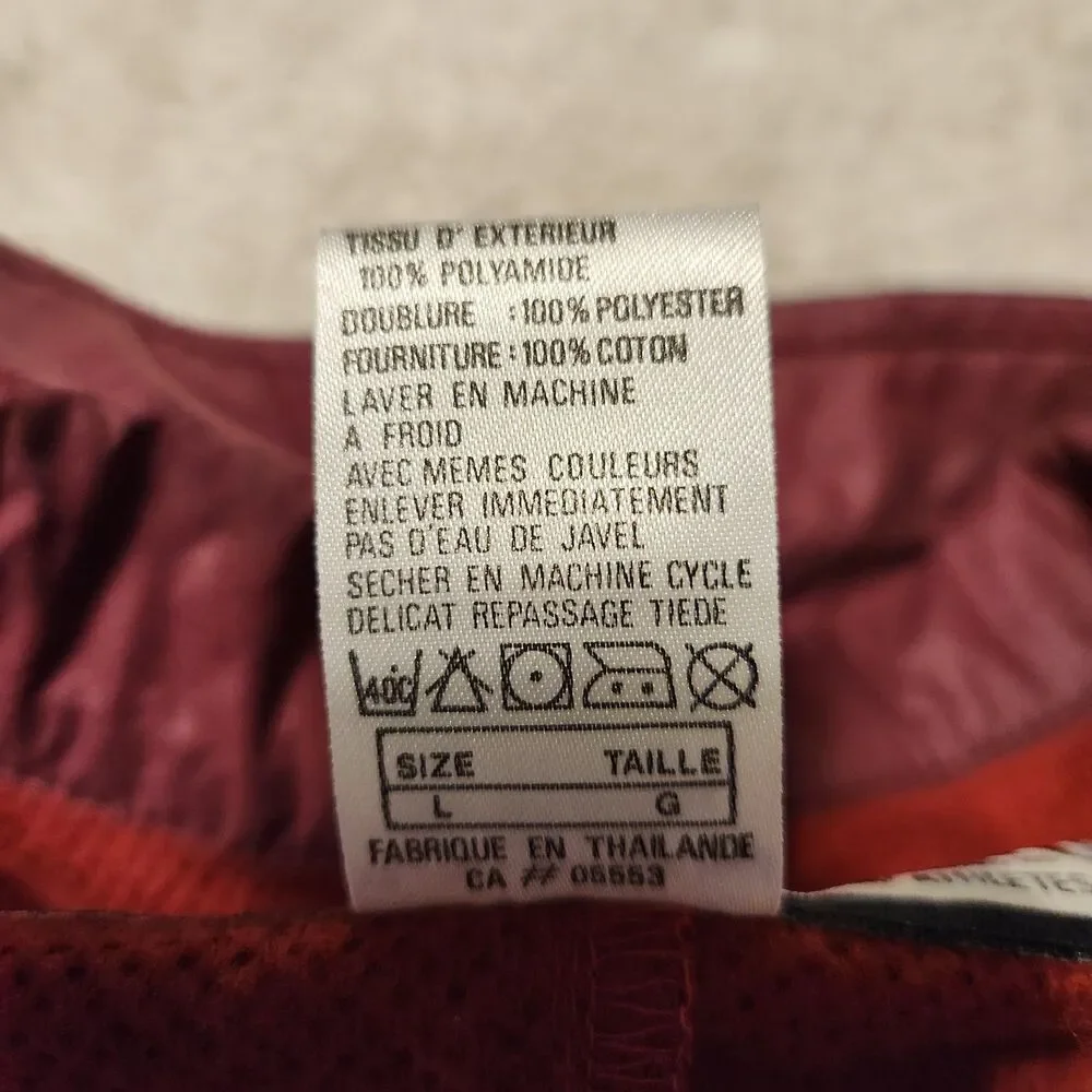 Vintage 90s Nike Team Sports Alabama Crimson Tide Windbreaker Jacket Mens Medium